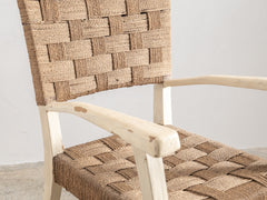 Augusto Romano Wood and Rope Armchair