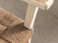 Augusto Romano Wood and Rope Armchair