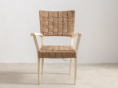 Augusto Romano Wood and Rope Armchair