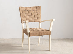 Augusto Romano Wood and Rope Armchair
