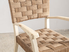 Augusto Romano Wood and Rope Armchair