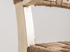 Augusto Romano Wood and Rope Armchair