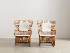 1960s Rattan Lounge Set