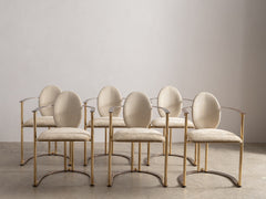 Belgo Chrome Armchair in Brass and Copper