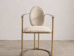 Belgo Chrome Armchair in Brass and Copper
