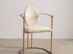 Belgo Chrome Armchair in Brass and Copper
