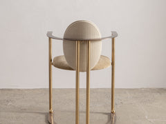 Belgo Chrome Armchair in Brass and Copper