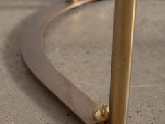Belgo Chrome Armchair in Brass and Copper