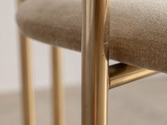 Belgo Chrome Armchair in Brass and Copper
