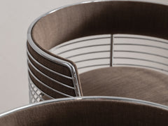 1970s Round Chrome Chair