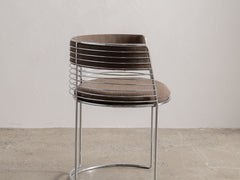 1970s Round Chrome Chair