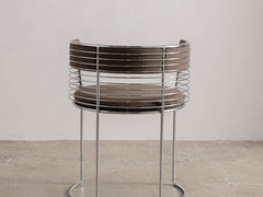 1970s Round Chrome Chair