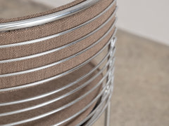 1970s Round Chrome Chair