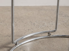 1970s Round Chrome Chair