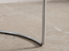 1970s Round Chrome Chair