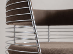 1970s Round Chrome Chair