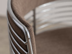 1970s Round Chrome Chair
