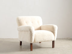 1960s Sheepskin Armchair