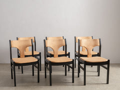 1960s Wicker & Oak Dining Chair