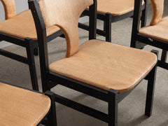 1960s Wicker & Oak Dining Chair