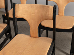 1960s Wicker & Oak Dining Chair
