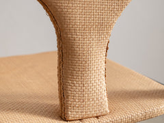 1960s Wicker & Oak Dining Chair