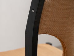 1960s Wicker & Oak Dining Chair