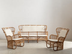 1960s Rattan Lounge Set
