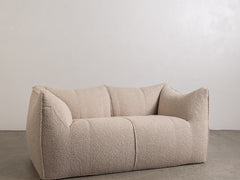 2 Seater Le Bambole Sofa for B&B Italia in Nougat Boucle
