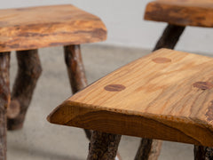 Italian Wooden Stool 01