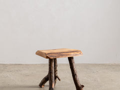 Italian Wooden Stool 01