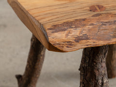 Italian Wooden Stool 01