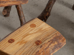 Italian Wooden Stool 01