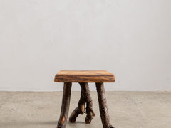 Italian Wooden Stool 01