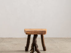 Italian Wooden Stool 01