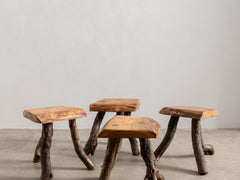 Italian Wooden Stool 04