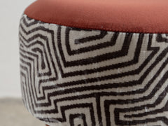 1960's Italian Stool in Jungle Rust