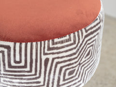 1960's Italian Stool in Jungle Rust
