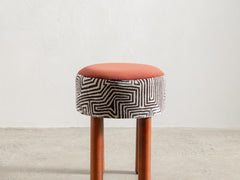 1960's Italian Stool in Jungle Rust