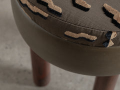 1960's Italian Stool in Tiger Beat