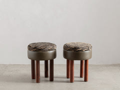 1960's Italian Stool in Tiger Beat