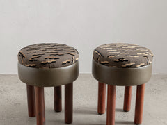1960's Italian Stool in Tiger Beat