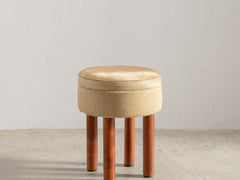 1960s Italian Stool in Capelli Hide