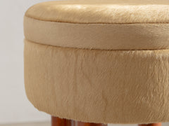 1960s Italian Stool in Capelli Hide
