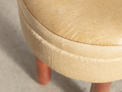 1960s Italian Stool in Capelli Hide