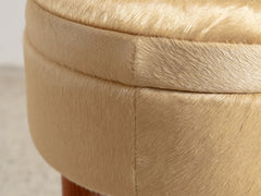 1960s Italian Stool in Capelli Hide