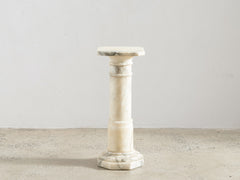 Alabaster Gun Barrel Pedestal