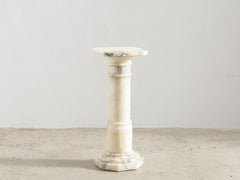 Alabaster Gun Barrel Pedestal