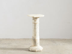 Alabaster Gun Barrel Pedestal