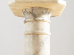 Alabaster Gun Barrel Pedestal